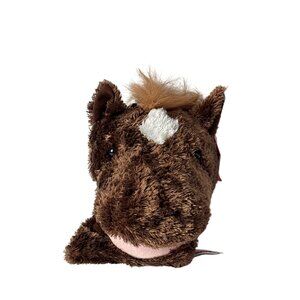 Aurora Brown White Horse Hand Puppet 10 inches